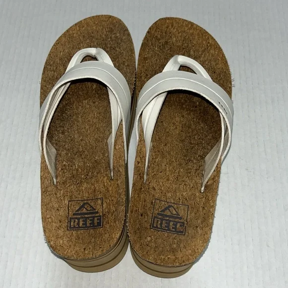 Reef Vista Higher Lennox Platform Sandal White - Size 7.5 - Picture 3 of 11